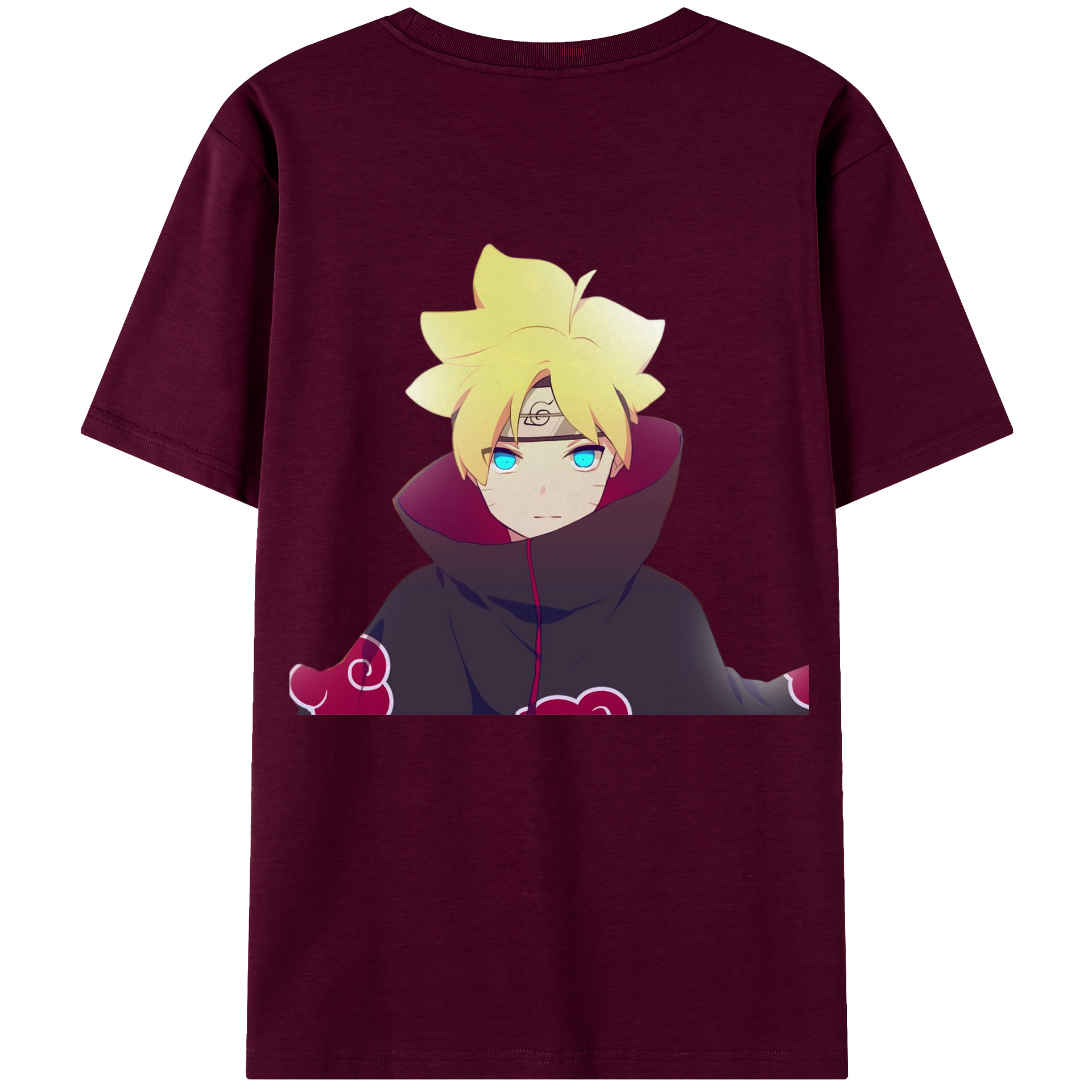 （画像用） NARUTO -ナルト- うずまき ボルト Uzumaki Boruto レディース半袖Tシャツ(バックプリント)